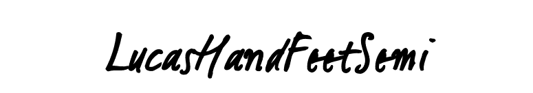 LucasHandFeetSemi font preview