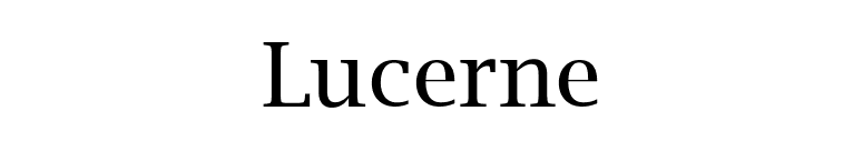 Lucerne font preview