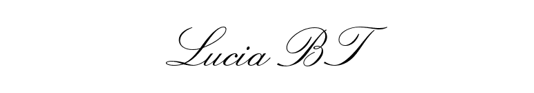 Lucia BT font preview