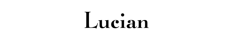 Lucian font preview