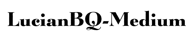 LucianBQ-Medium font preview