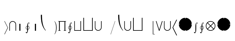 Lucida Bright Math Extension font preview