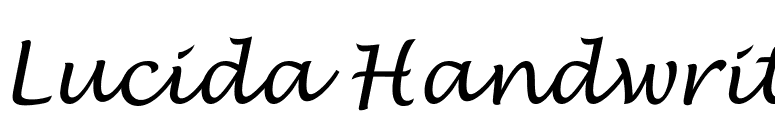 Lucida Handwrit font preview