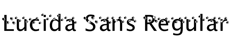 Lucida Sans Regular font preview