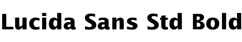 Lucida Sans Std Bold font preview