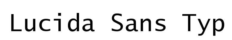 Lucida Sans Typ font preview