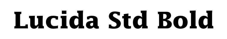 Lucida Std Bold font preview