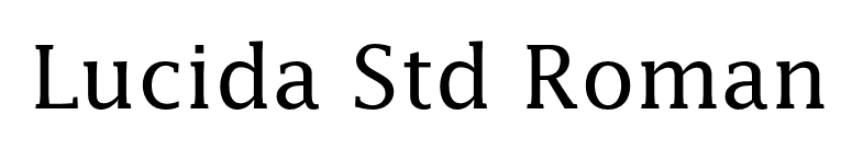Lucida Std Roman font preview