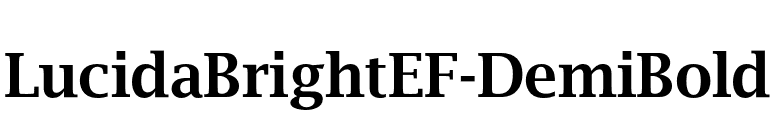 LucidaBrightEF-DemiBold font preview