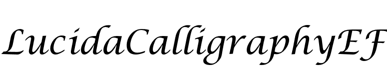 LucidaCalligraphyEF font preview