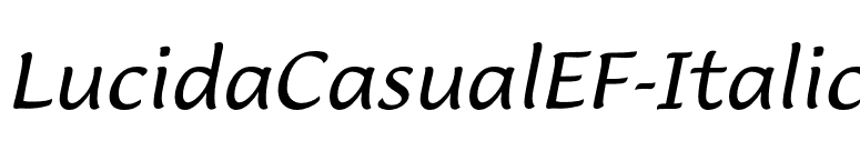 LucidaCasualEF-Italic font preview