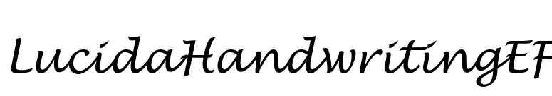 LucidaHandwritingEF font preview