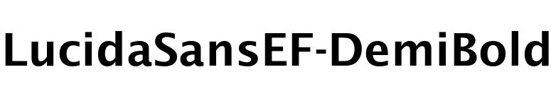 LucidaSansEF-DemiBold font preview