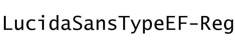 LucidaSansTypeEF-Reg font preview