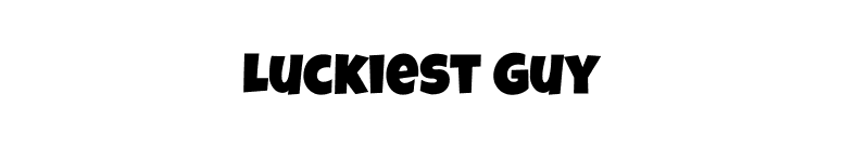 Luckiest Guy font preview