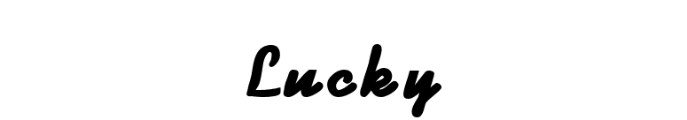 Lucky font preview