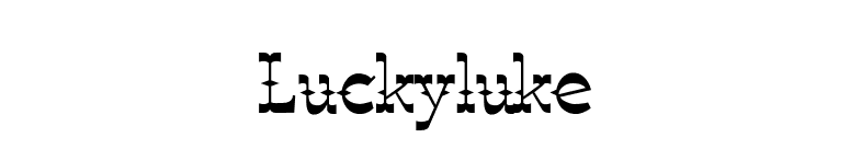 Luckyluke font preview