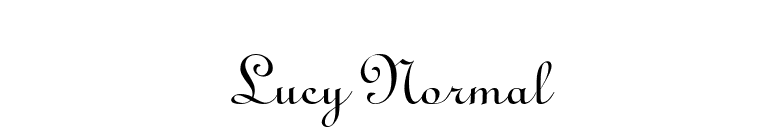 Lucy Normal font preview