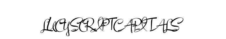 LucyScriptCapitals font preview
