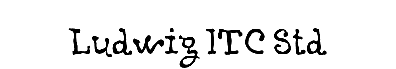 Ludwig ITC Std font preview