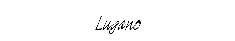 Lugano font preview