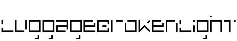 LuggageBrokenLight font preview