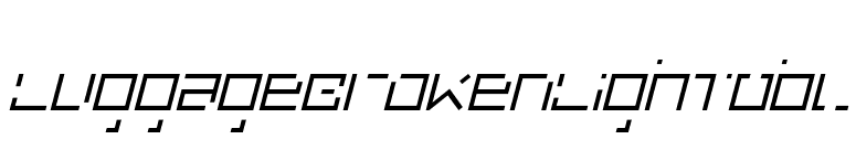 LuggageBrokenLightObl font preview