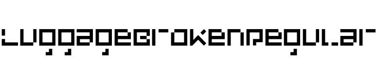 LuggageBrokenRegular font preview