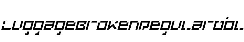 LuggageBrokenRegularObl font preview