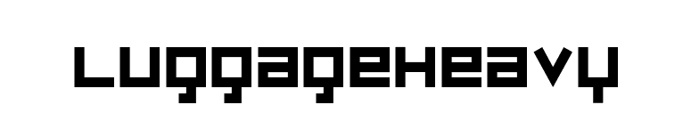 LuggageHeavy font preview
