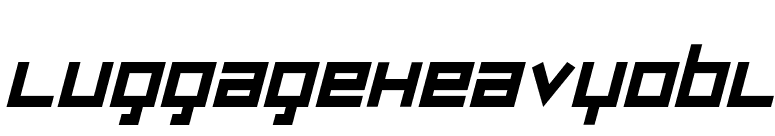 LuggageHeavyObl font preview