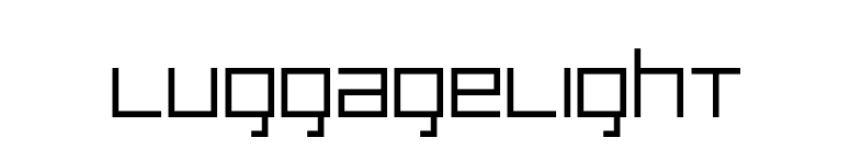 LuggageLight font preview