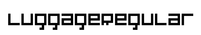 LuggageRegular font preview