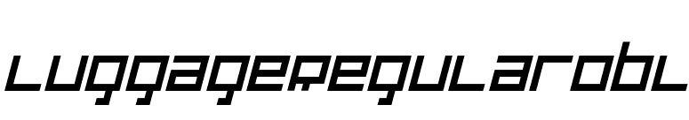 LuggageRegularObl font preview