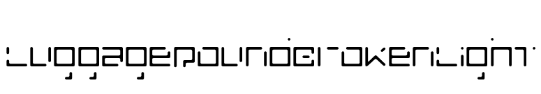 LuggageRoundBrokenLight font preview