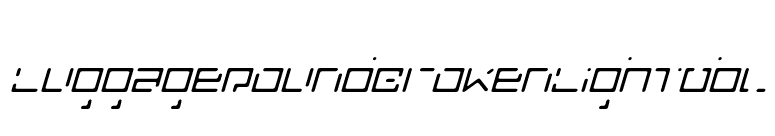 LuggageRoundBrokenLightObl font preview