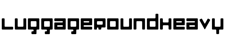 LuggageRoundHeavy font preview