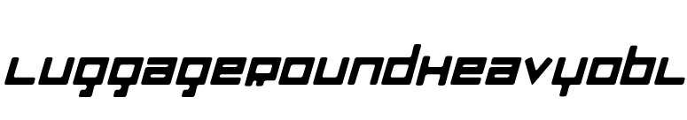 LuggageRoundHeavyObl font preview