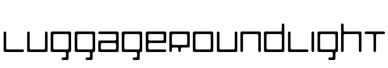 LuggageRoundLight font preview
