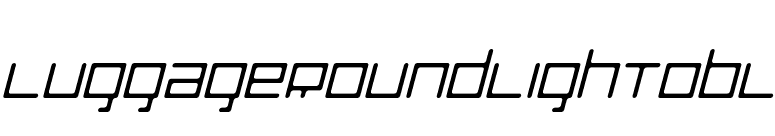 LuggageRoundLightObl font preview