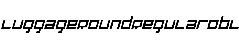 LuggageRoundRegularObl font preview