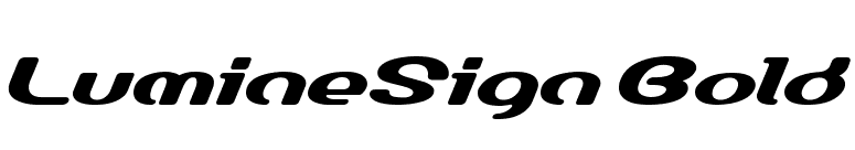 LumineSign Bold font preview