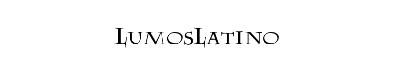LumosLatino font preview