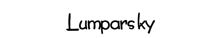 Lumparsky font preview