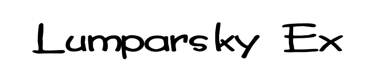 Lumparsky Ex font preview