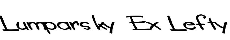 Lumparsky Ex Lefty font preview