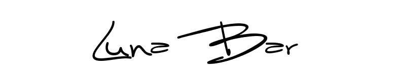 Luna Bar font preview