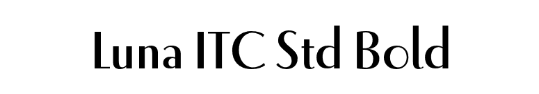 Luna ITC Std Bold font preview