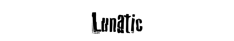 Lunatic font preview