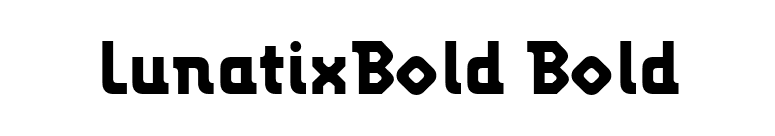 LunatixBold Bold font preview